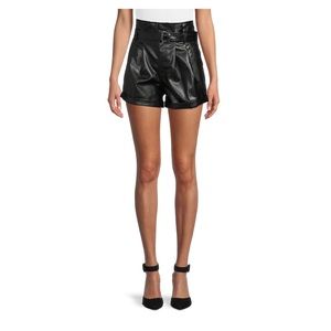 Faux Leather Shorts